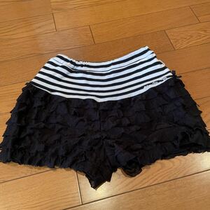 ポンポネット　pom ponette 120cm フリルたっぷりショートパンツ　リボン　ボーダー　フリル