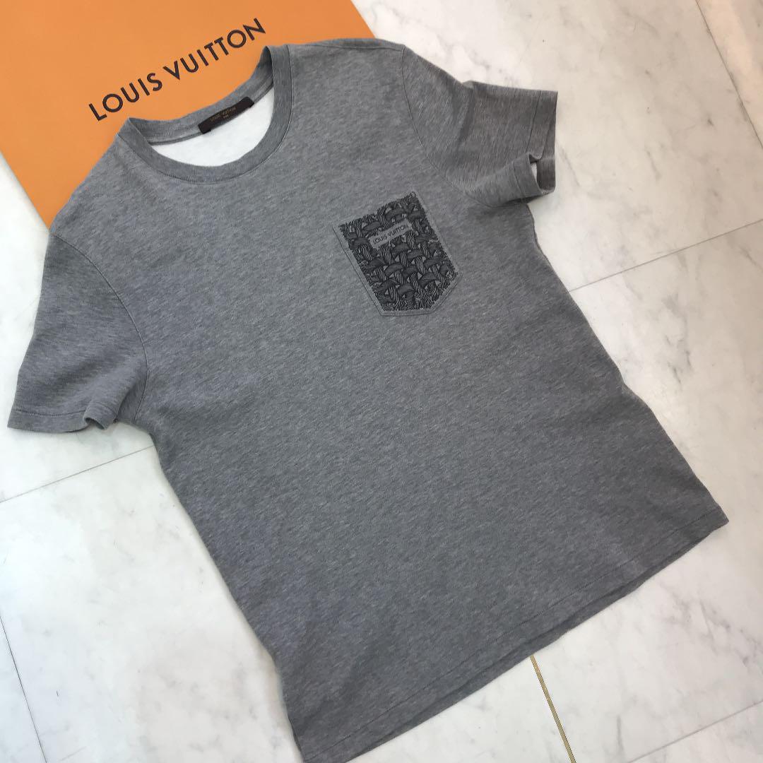 UNISEX S/M 美品 コレクションライン ルイヴィトン メンズTシャツ M