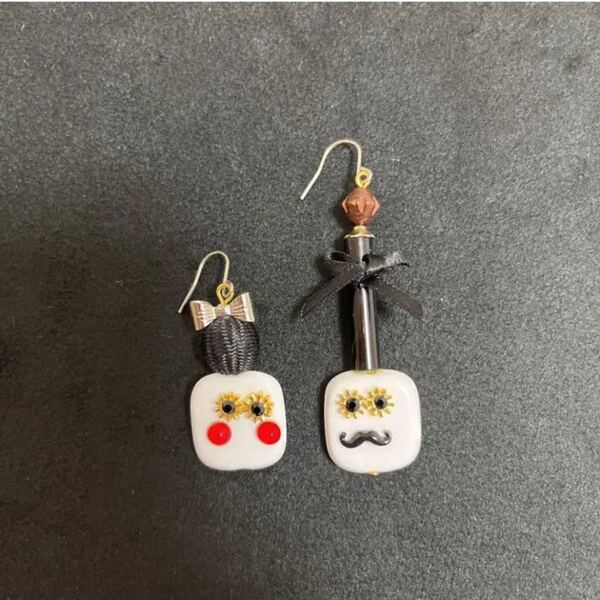 新品 未使用 作家もの ピアス ひな祭り アクセサリー レディースアクセサリー お雛さん おひなさま お雛様 雛祭り レディース