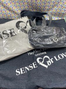 新品未開封未使用品 Hey!Say!JUMP 早い者勝ちライブグッズ3点セット SENSE or LOVE タオル バッグ ポーチ