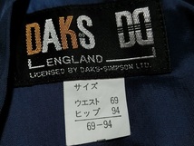 DAKS　ダックス　カシミヤ混　スカート　セットアップスーツ　ネイビー　１３AR　大きいサイズ_画像6