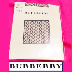 匿名★同梱歓迎【ZZ】★新品 BURBERRY シースルーダイヤ ストッキング パンスト M-L 日本製 Fukuske 