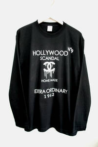 Sサイズ-hollywoodScandalロングTシャツhs42/no9bkＤ