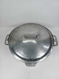 1920 period rare Vintage GRISWOLD dutch oven grease worudo aluminium 