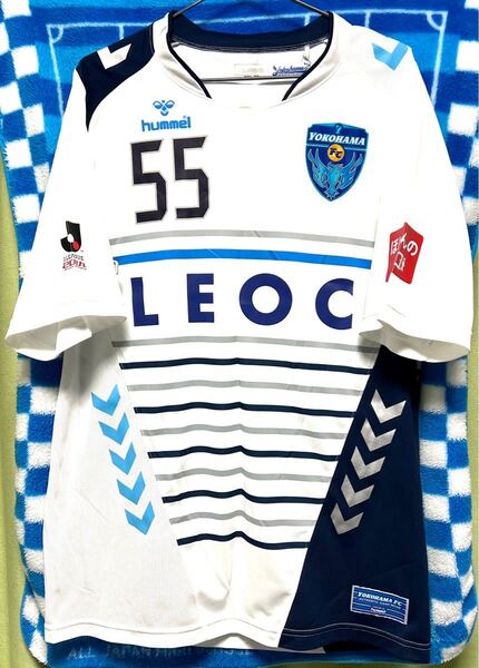 横浜FC 2013 半袖 アウェイ #オーセンティックユニホーム XO ホワイト 55 YOKOHAMA