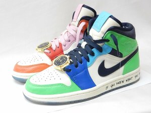 23.0cm【良品】Melody Ehsani × NIKE WMNS AIR JORDAN1 MID CQ7629-100 メロディー エサニ コラボ ナイキ エアジョーダン1 フィアレス