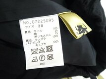 4.7万【未使用タグ付】芽風 ワイド パンツ ブラック 日本製 38 ウール レディース センソユニコ 黒_画像5