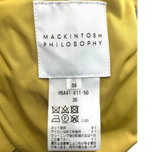 ▽▽ MACKINTOSH PHILOSOPHY マッキントッシュフィロソフィー リバーシブルコート H5A41-611-50 ベージュ×イエロー やや傷や汚れあり_画像7