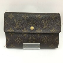 〇〇 LOUIS VUITTON ルイヴィトン ルイ・ヴィトン 長財布 モノグラム ポルトトレゾール・エテュイパピエ M61202 ブラウン 傷や汚れあり_画像1