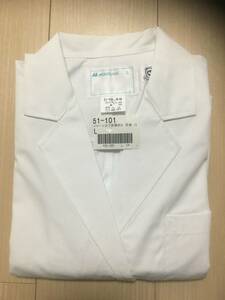 . quotient Montblanc 51-101 lady's dokta- coat woman examination dress single long sleeve . person .. white garment uniform 