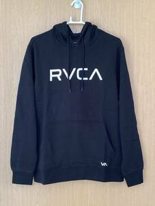 RVCA　ルーカ　HOODIE　プルオーバー　パーカー　裏起毛　メンズ　USサイズS　日本サイズM　新品未使用　送料無料　ルカ　黒　ブラック