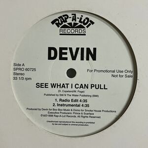 ○【12インチ】DEVIN (Devin The Dude) / See What I Can Pull / Georgy / ヒップホップ / '90s
