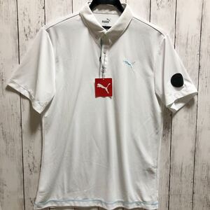 【PUMA GOLF】プーマ ゴルフ 半袖ポロシャツ メンズ M ホワイト 送料無料！