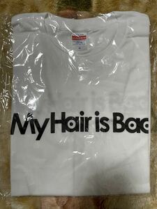 ■即決■新品【My Hair is Bad LOGO ロゴ Tシャツ 白(M)】マイヘアーイズバッド マイヘア■椎木知仁