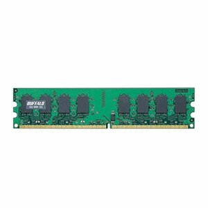 BUFFALO DDR2 SDRAM 800MHz(PC2-6400) 240pin DIMM 2GB D2/800-2G(中古