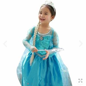 アナと雪の女王 エルサのサプライズ　コスプレ　新品未使用　140cm