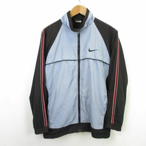 90s 古着 NIKE 裏フリース ウィンドブレーカー ジャージジャケット/ナイキ　1005