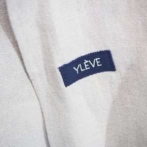 美品19SS YLEVE イレーブ LINEN CANVAS JACKET リネン キャンバス ジャケット ダブルブレスト 生成り 168-8120085 サイズ2 720Mの画像8