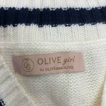 OLIVE girl OLIVE des OLIVE★オリーブ・デ・オリーブ★Vネック ニット セーター★サイズ4L　7-118　_画像8