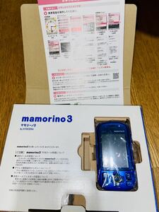 mamorino3 [ブルー] マモリーノ３ au 未使用 SIM解除済み KYY05SLA 京セラ KYOCERA