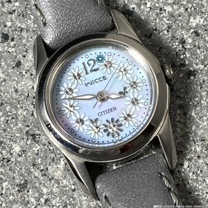 [ free shipping / prompt decision immediately buy possible ] CITIZEN WICCA Wicca 5930-S029112 made in Japan Movement lady's wristwatch No.20924-4