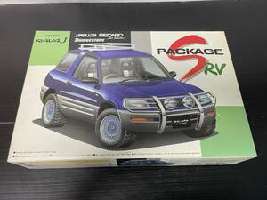 アオシマ 1/24 SパッケージRVシリーズNo.RV-69 トヨタ RAV4 J 新品未組立 長期保管品 カスタムパーツ付属 クロカン 