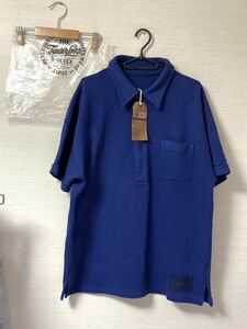 【即決】21SS テンダーロイン MOSS STICH POLO 鹿の子 ポロシャツ ネイビーブルー