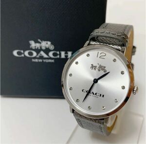 COACH Coach analogue wristwatch East n gray × silver used 