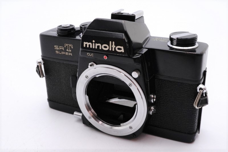 【テレビで話題】 ミノルタ ボディ#72982625 ブラック SUPER SRT MINOLTA フィルムカメラ