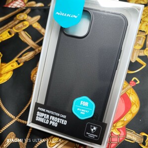 iPhone 14 Plus 6.7 ニルキン フロステッドPro TPU+PP 高品質 スマホケース 新品 ブラック