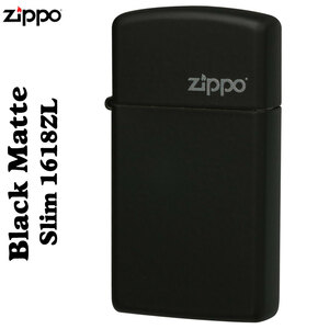 【ZIPPO】ブラックマッスリム#1618ZL【ネコポス対応可】