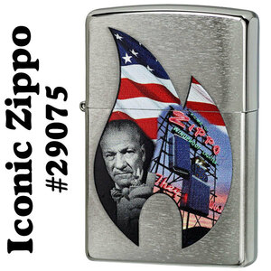 zippo(ジッポーライター) Iconic Zippo images #29075 Brushed Chrome【ネコポス対応可】