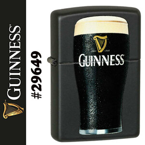 zippo(ジッポーライター)ギネスビール GUINNESS BLACK MATTE #29649【ネコポス対応】