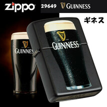 zippo(ジッポーライター)ギネスビール GUINNESS BLACK MATTE #29649【ネコポス対応】_画像2