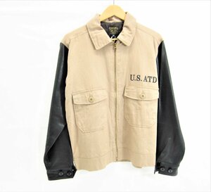 AT-DIRTY アットダーティー “CLUB JACKET” SAND SIZE:S メンズ 衣類 □UF3430