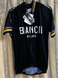  Italy made BIANCHIbi Anne ki short sleeves cycle jersey XL unused a little defect 