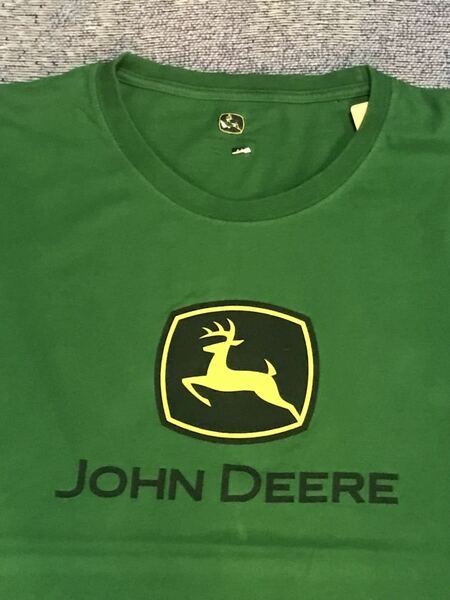 John Deere ロゴ　Tシャツ ジョンディア　トラクター　アメリカ　USA ビンテージ　ストリート　スケート　古着　アメカジ　世田谷ベース