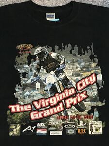 The Virginia City Grandprix Tシャツ モトクロス　アメリカ　ビンテージ　レース　レーシング　フラットトラック　古着　アメカジ