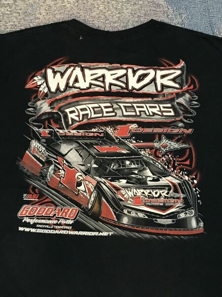 Warrior Race Cars Design Tシャツ レーシング　レース　アメリカ　ビンテージ　ナスカー　デザイン　古着　アメカジ