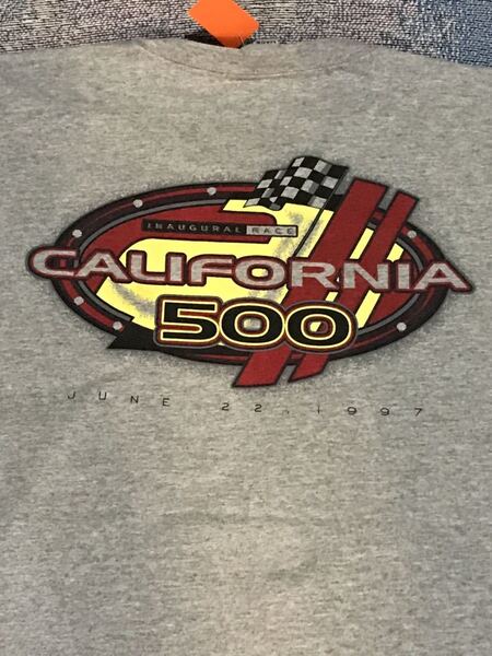 California 500 Tシャツ カリフォルニア レース レーシング ナスカー NHRA アメリカ ビンテージ 古着 アメカジ