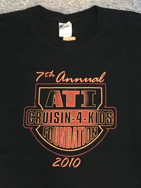 ATI Foundation Tシャツ バイカー 寄付 団体 アメリカ バイク ビンテージ レーシング レース 古着 アメカジ