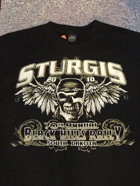 Sturgis 2010 Tシャツ スタージス　バイカーラリー　バイク　アメリカ　ビンテージ　サウスダコタ　イベント　古着　アメカジ