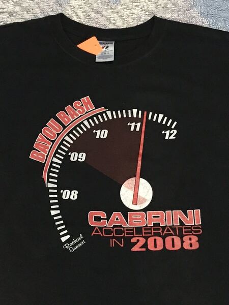 Cabrini Accelerates Tシャツ レース レーシング アメリカ ビンテージ タコメーター ホットロッド 古着 アメカジ