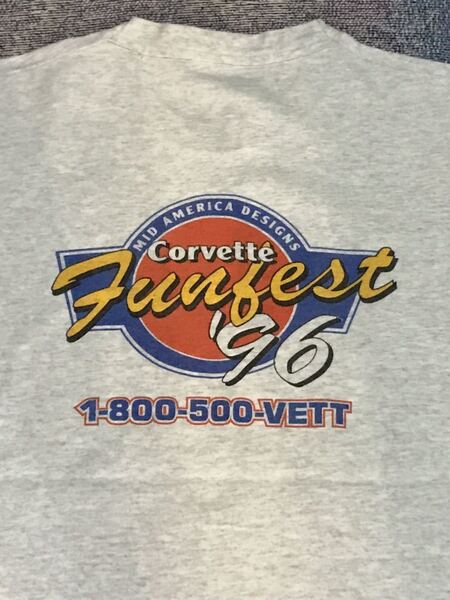 Corvette Funfest 1996 Tシャツ コルベット シボレー ビンテージ アメリカ ファンフェス 古着 アメカジ