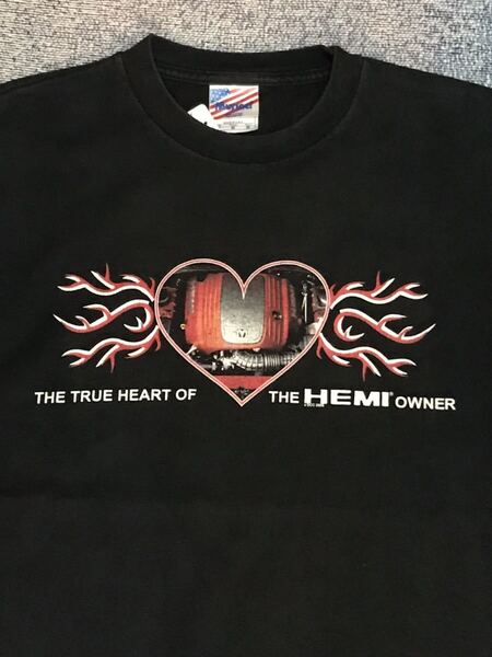 Hemi Tシャツ ヘミ　エンジン　V8 ダッジ　クライスラー　アメリカ　レース　レーシング　マッスルカー　ホットロッド　西海岸　古着