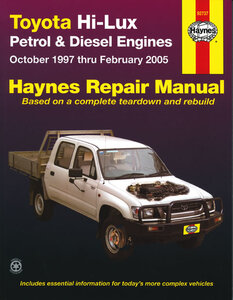 SERVICE MANUAL 2.0 3.4 3.0 RZN VZN LN KZN TOYOTA HILUX HI LUX ハイラックス 1997 2005 ガソリン ディーゼル 整備書 サービスマニュアル