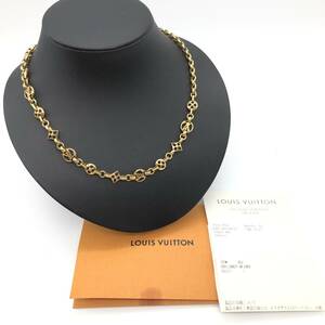 【2021年購入/極美品】LOUIS VUITTON M00371 コリエ・クレイジーインロック ネックレス LV サークル モノグラム・フラワー 付属有