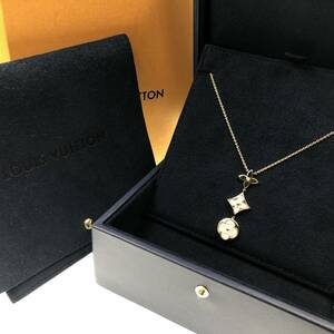 [ regular price 89 ten thousand ]LOUIS VUITTON Q94262klavatobro Sam nakre750 pink gold pearl diamond necklace Louis * Vuitton 