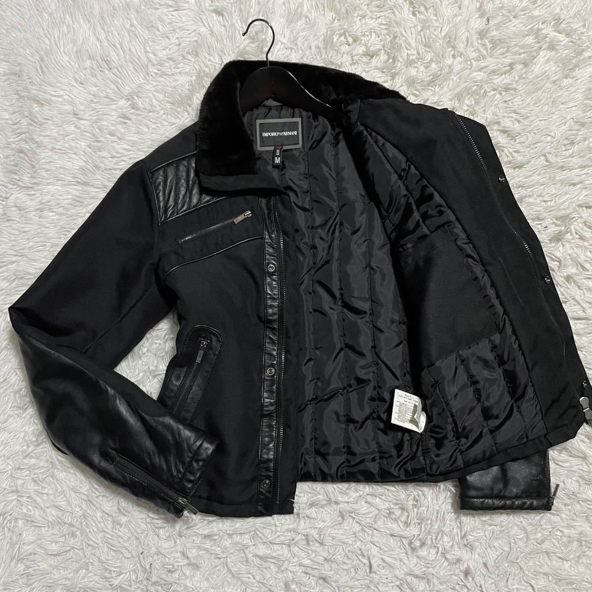 ヤフオク! -「(armani アルマーニ) レザージャケット」(Mサイズ ...