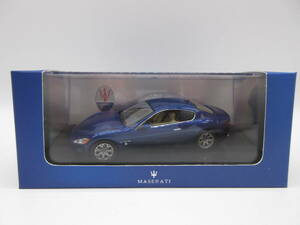 1/43 マセラティ グラントゥーリズモ MASERATI GranTurismo ディーラー特注　成約記念品　ミニカー　ブルーメタリック